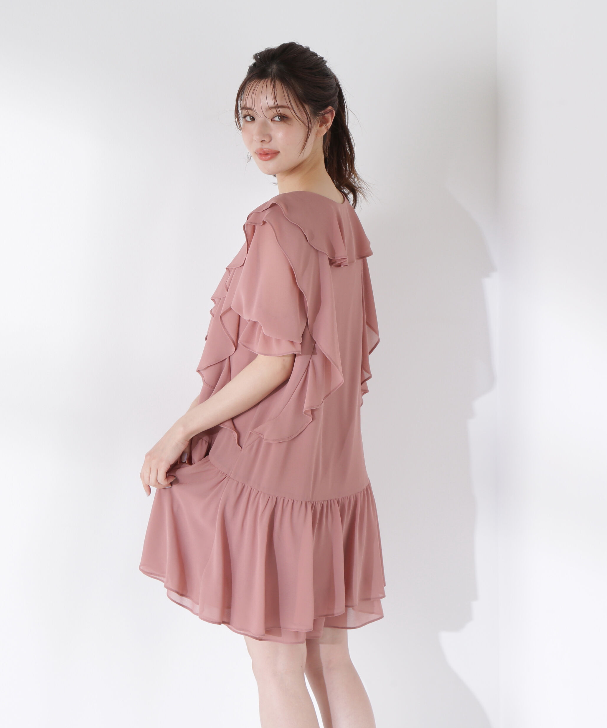 PROPORTION BODY DRESSING「《EDIT COLOGNE》ラッフルミニワンピース」|ワンピース|