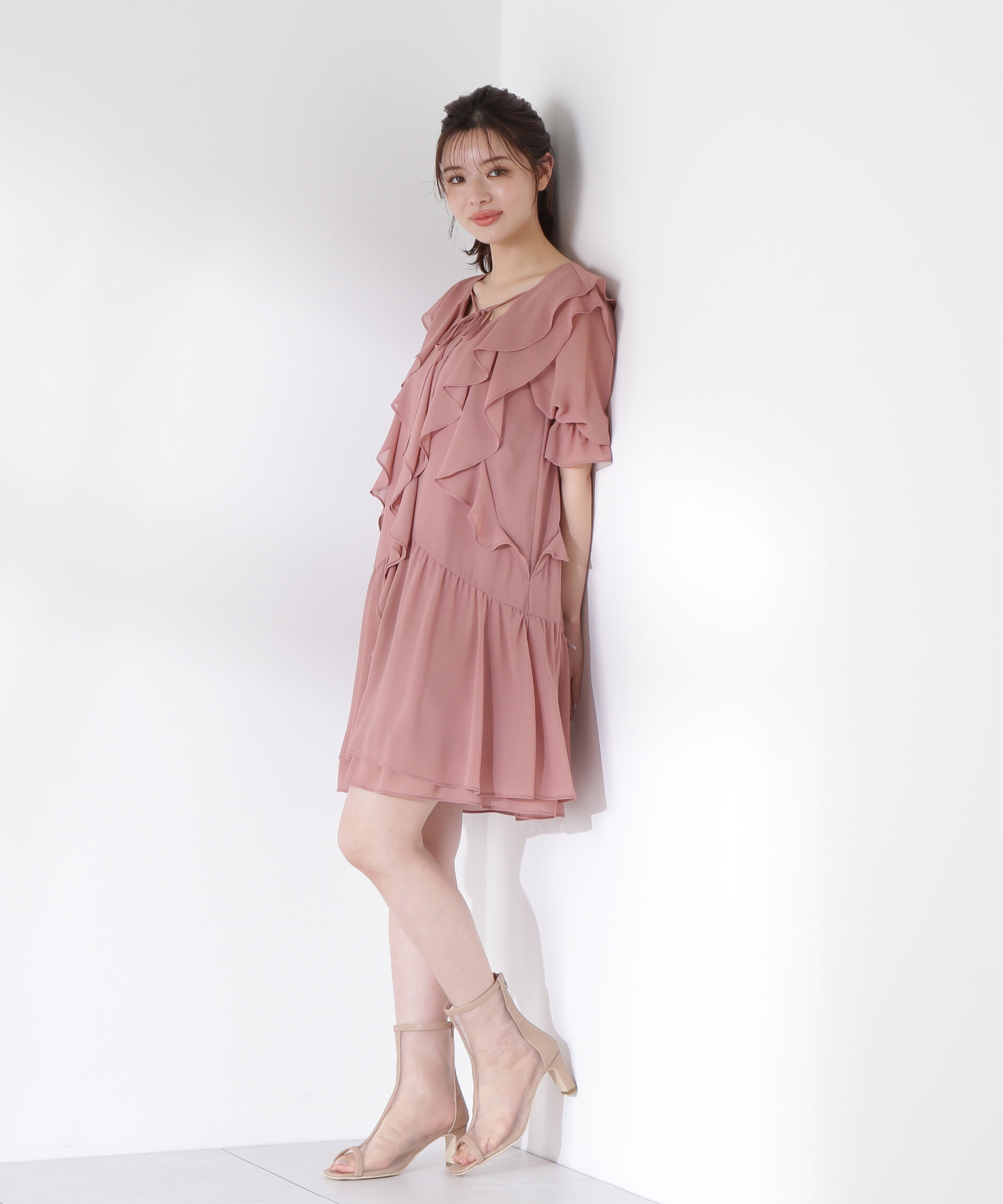 PROPORTION BODY DRESSING「《EDIT COLOGNE》ラッフルミニワンピース」|ワンピース|