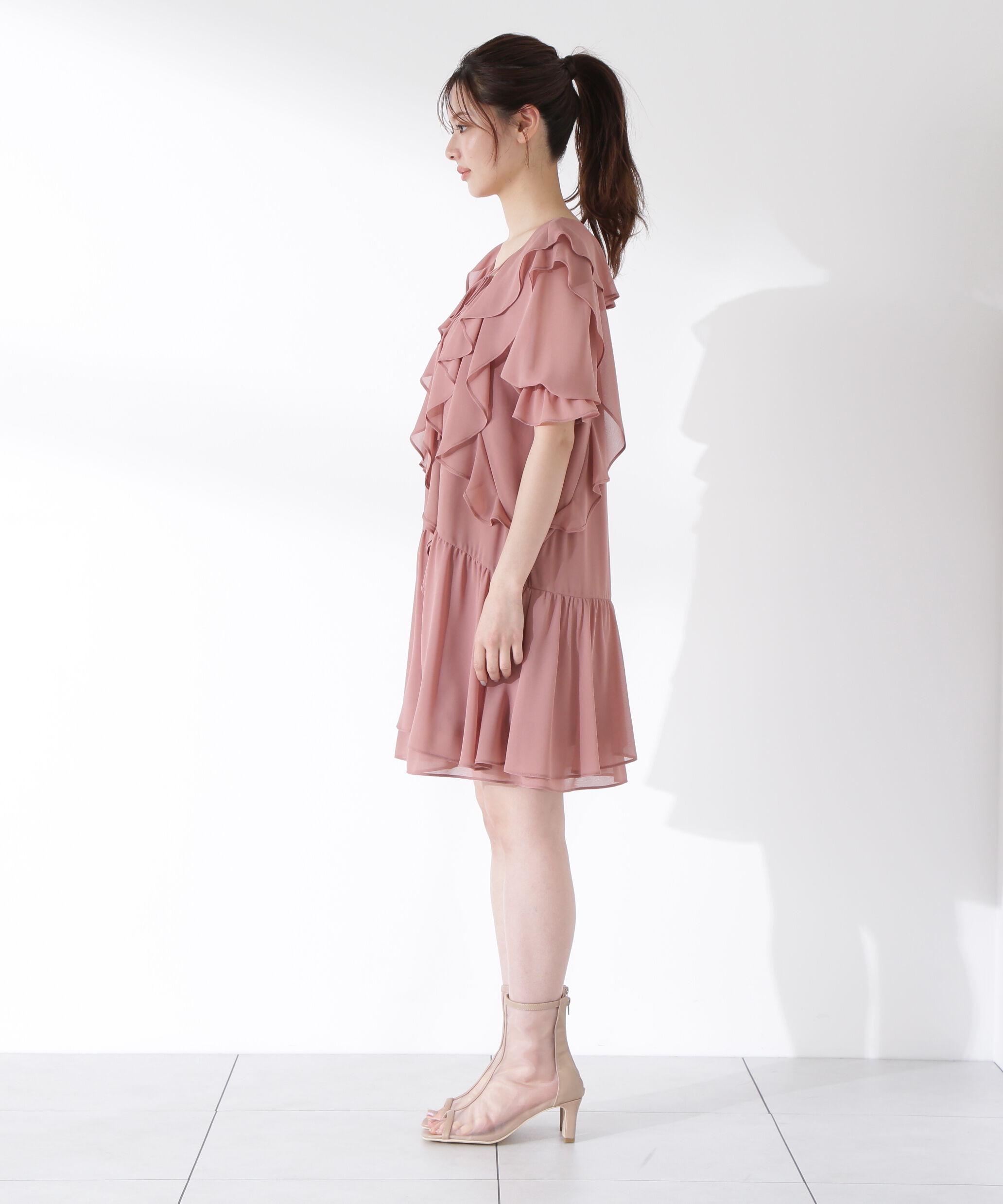 PROPORTION BODY DRESSING「《EDIT COLOGNE》ラッフルミニワンピース」|ワンピース|