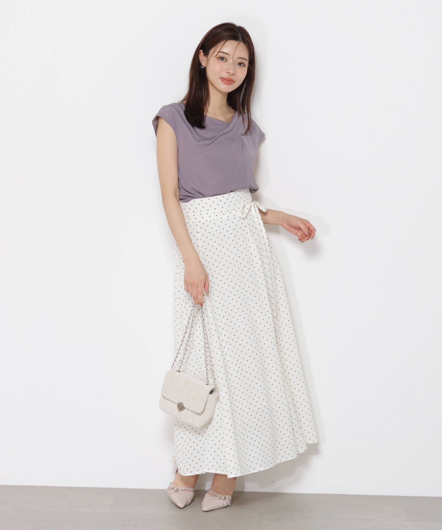 PROPORTION BODY DRESSING「ニュアンスネックフレンチスリーブブラウス」|シャツ・ブラウス|