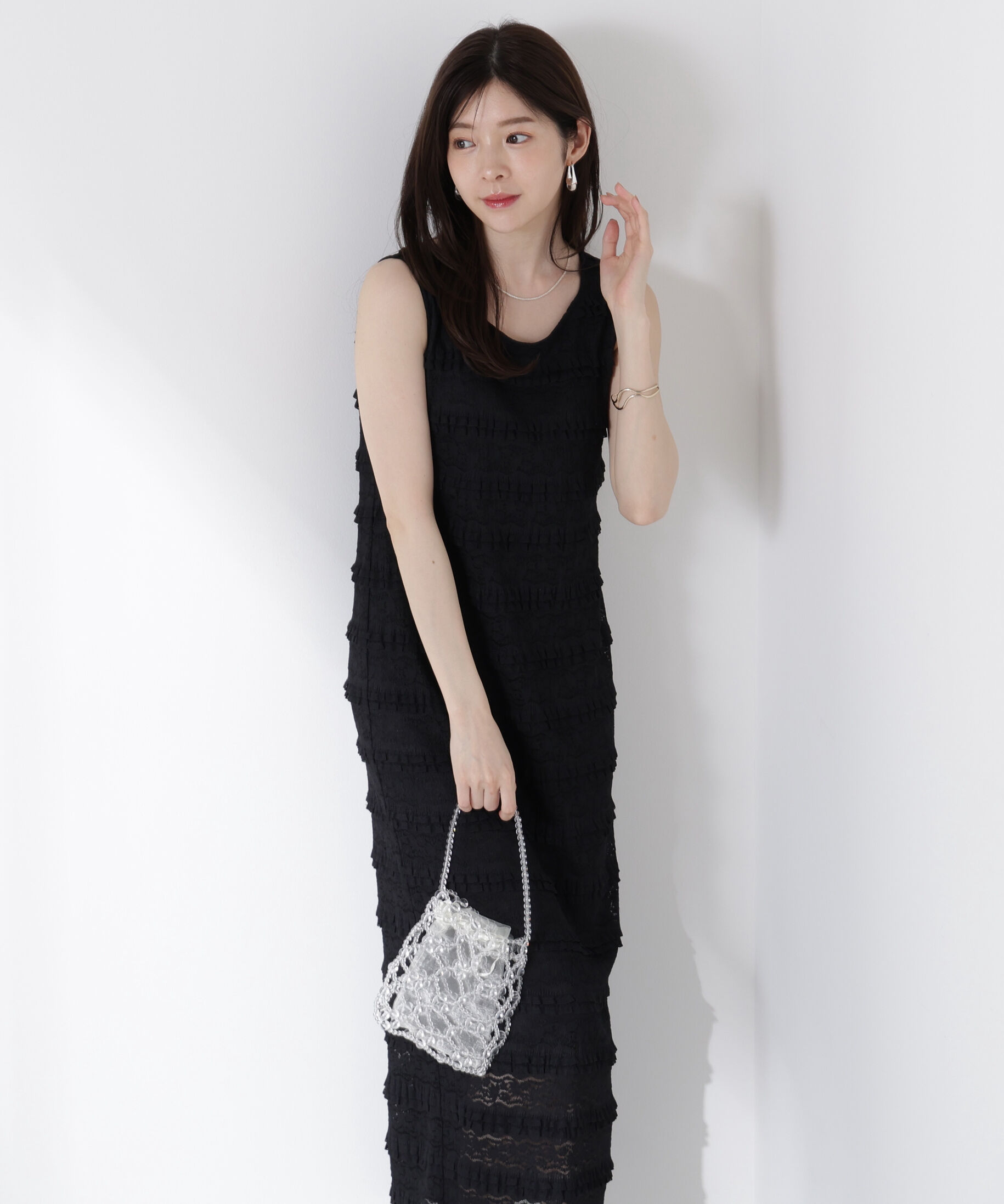 PROPORTION BODY DRESSING「カットレースノースリーブワンピース」|ワンピース|