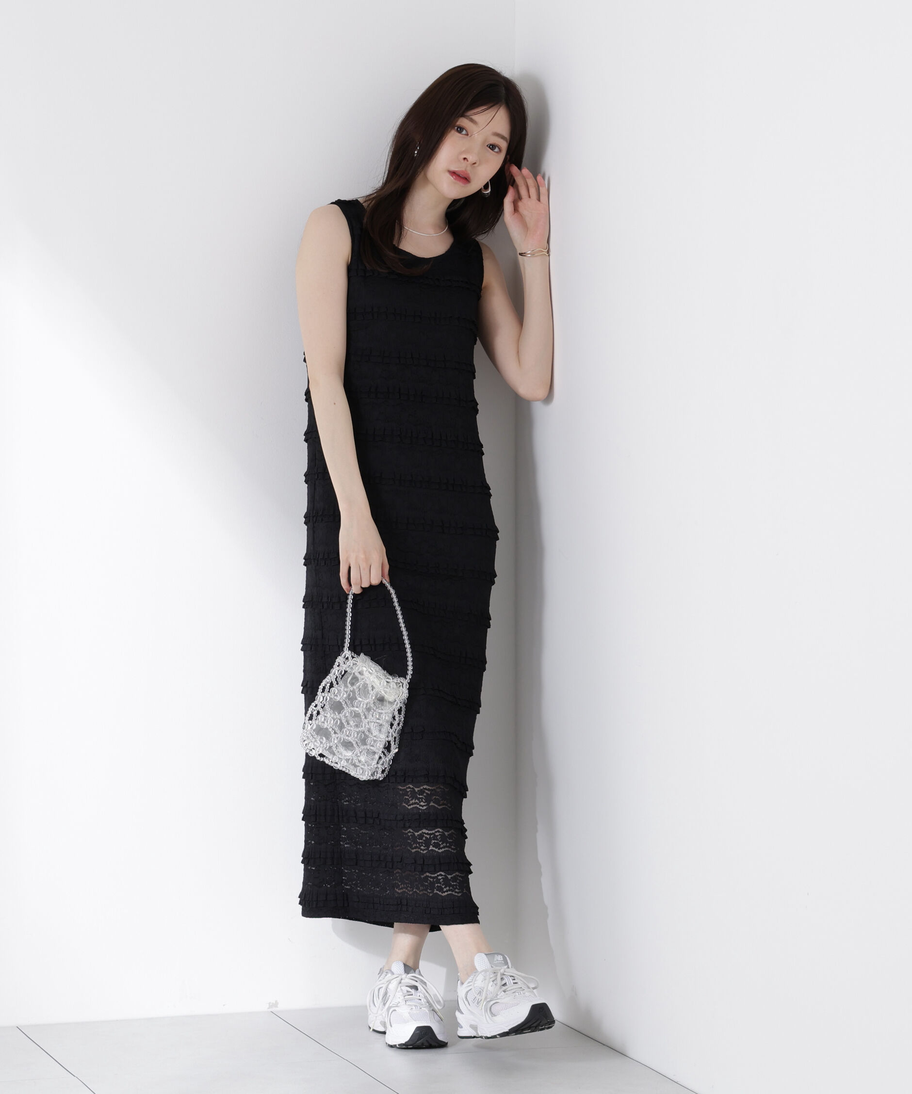 PROPORTION BODY DRESSING「カットレースノースリーブワンピース」|ワンピース|