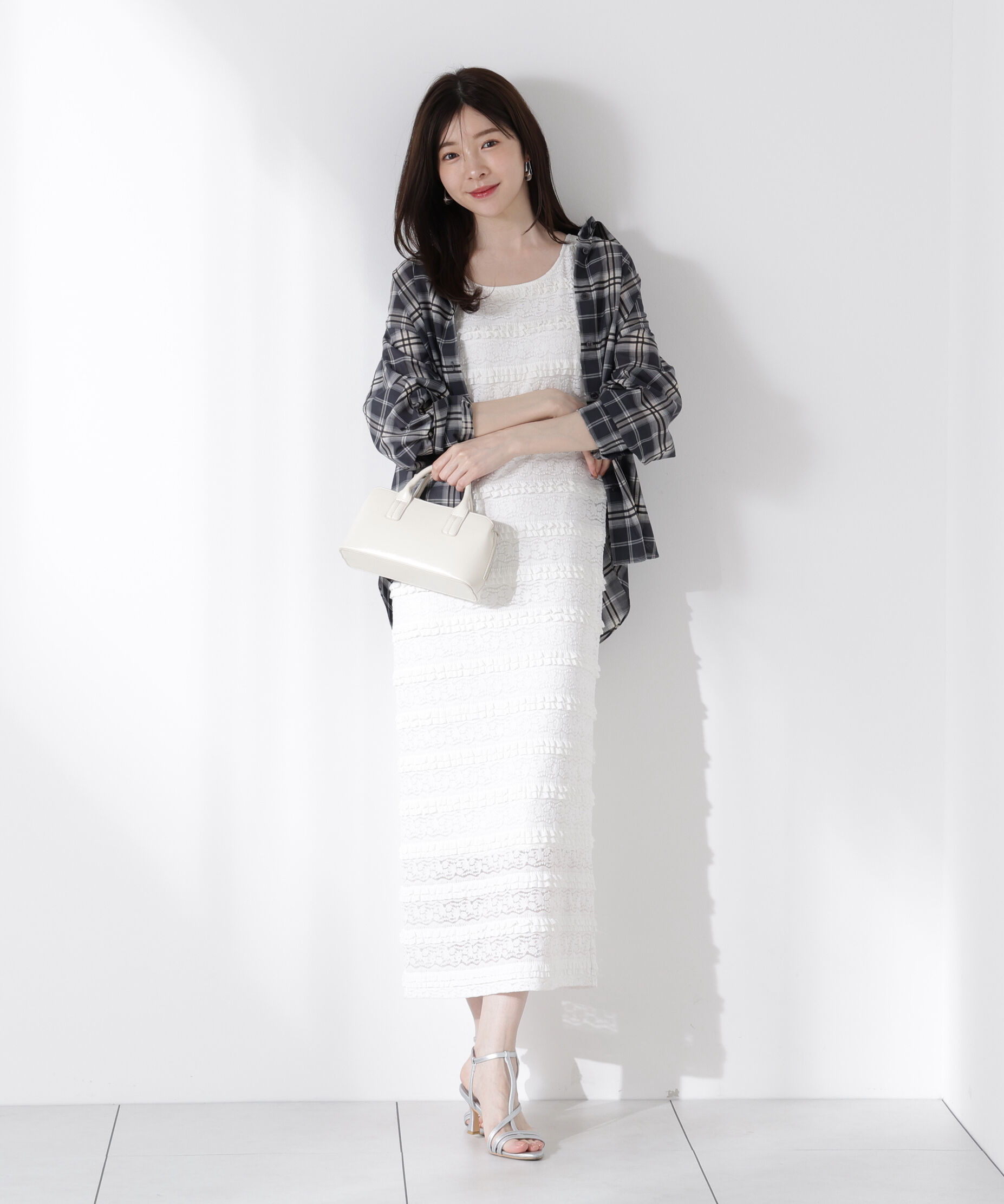 PROPORTION BODY DRESSING「カットレースノースリーブワンピース」|ワンピース|