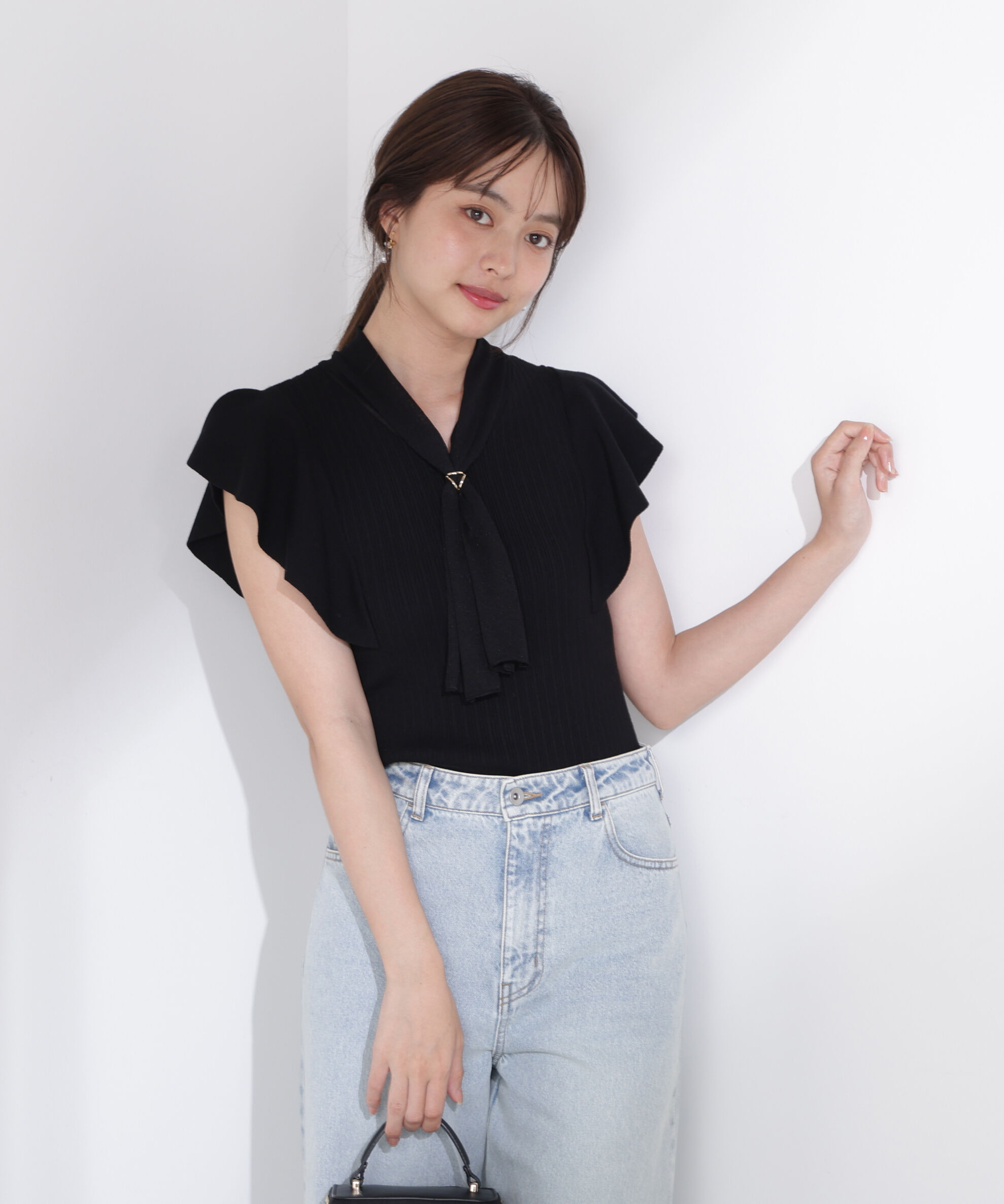 PROPORTION BODY DRESSING「2wayタイ付きニット」|ニット・セーター|