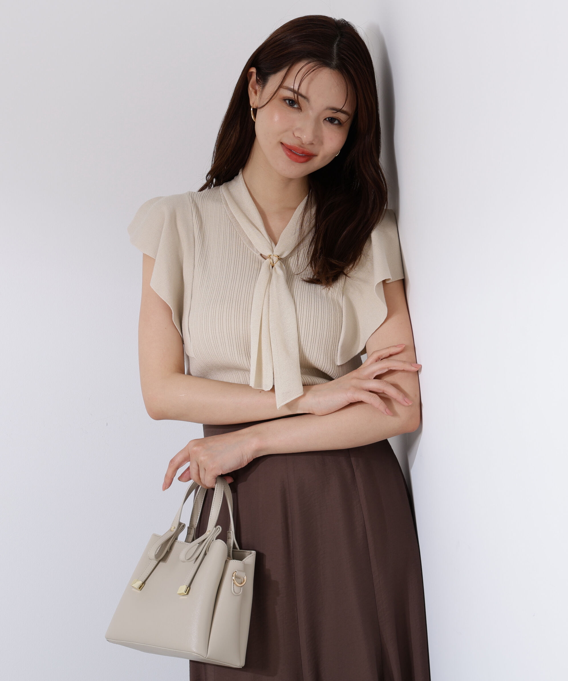 PROPORTION BODY DRESSING「2wayタイ付きニット」|ニット・セーター|