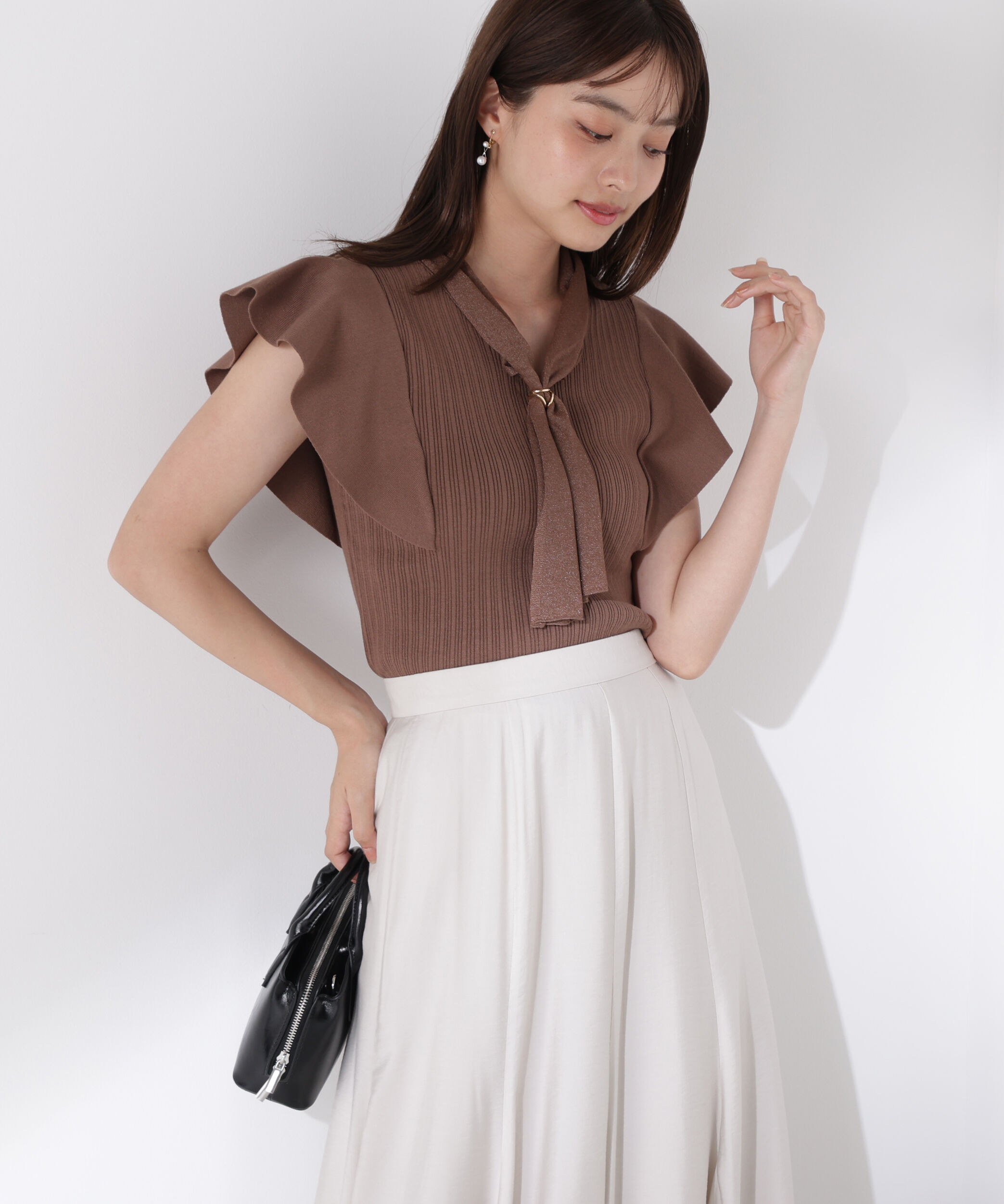 PROPORTION BODY DRESSING「2wayタイ付きニット」|ニット・セーター|