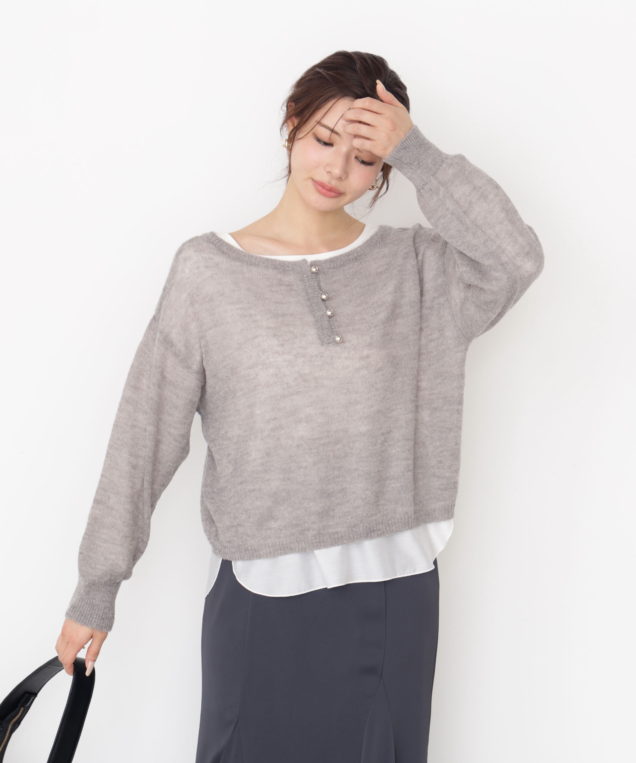 PROPORTION BODY DRESSING「前後2wayエアリーウールニット」|ニット・セーター|