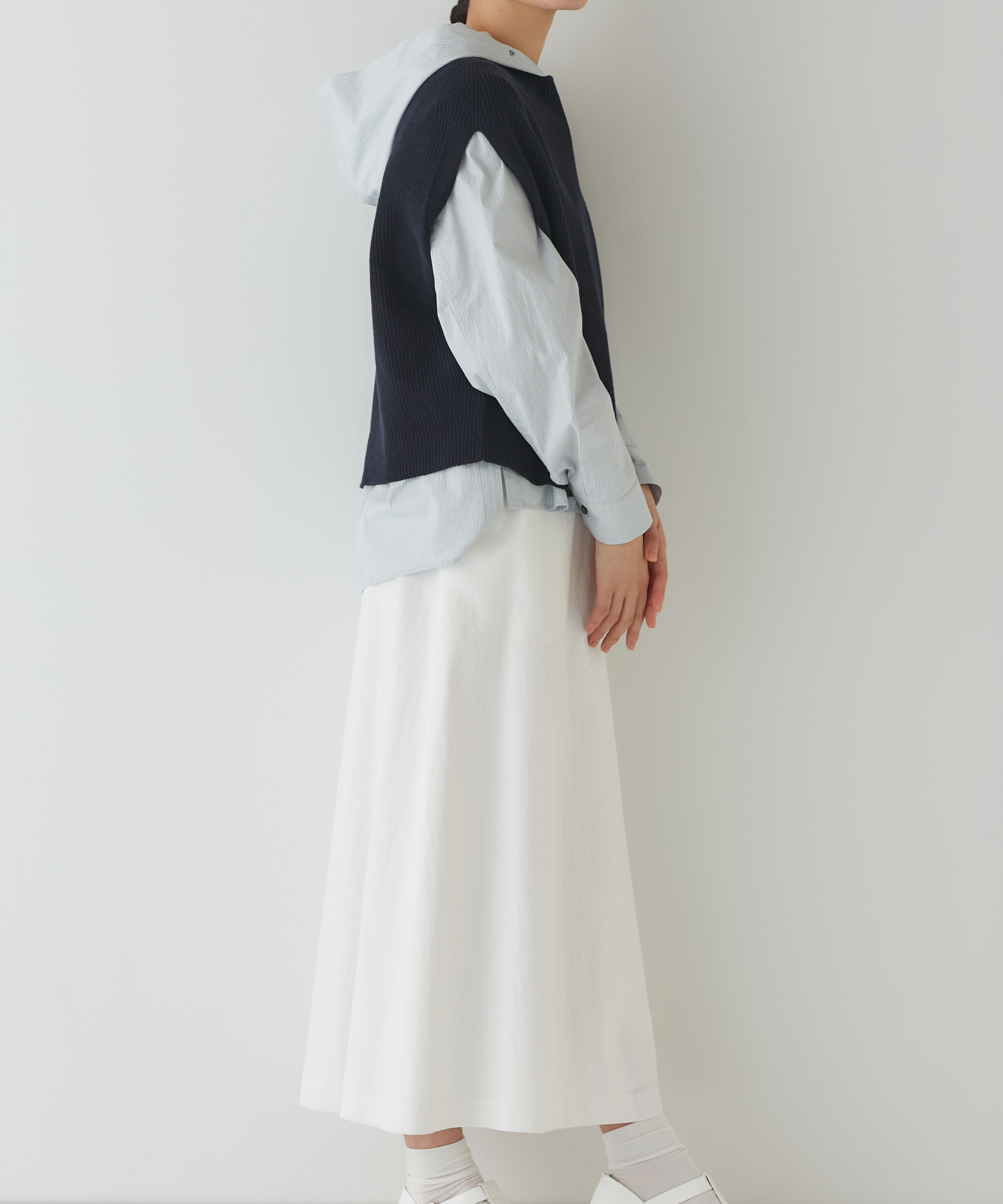  「◆ウエスト折り返しフレアスカート」|スカート|