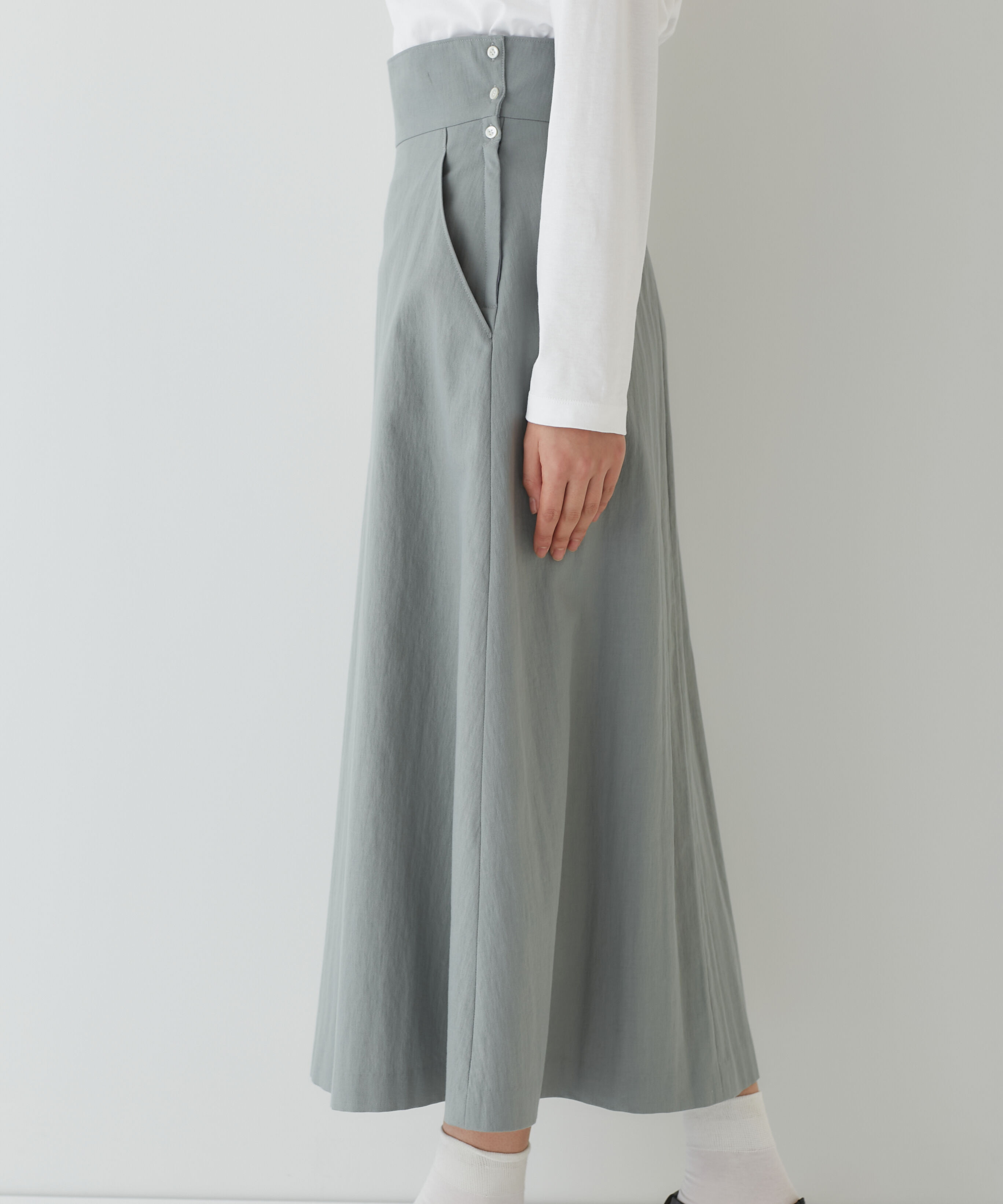  「◆ウエスト折り返しフレアスカート」|スカート|