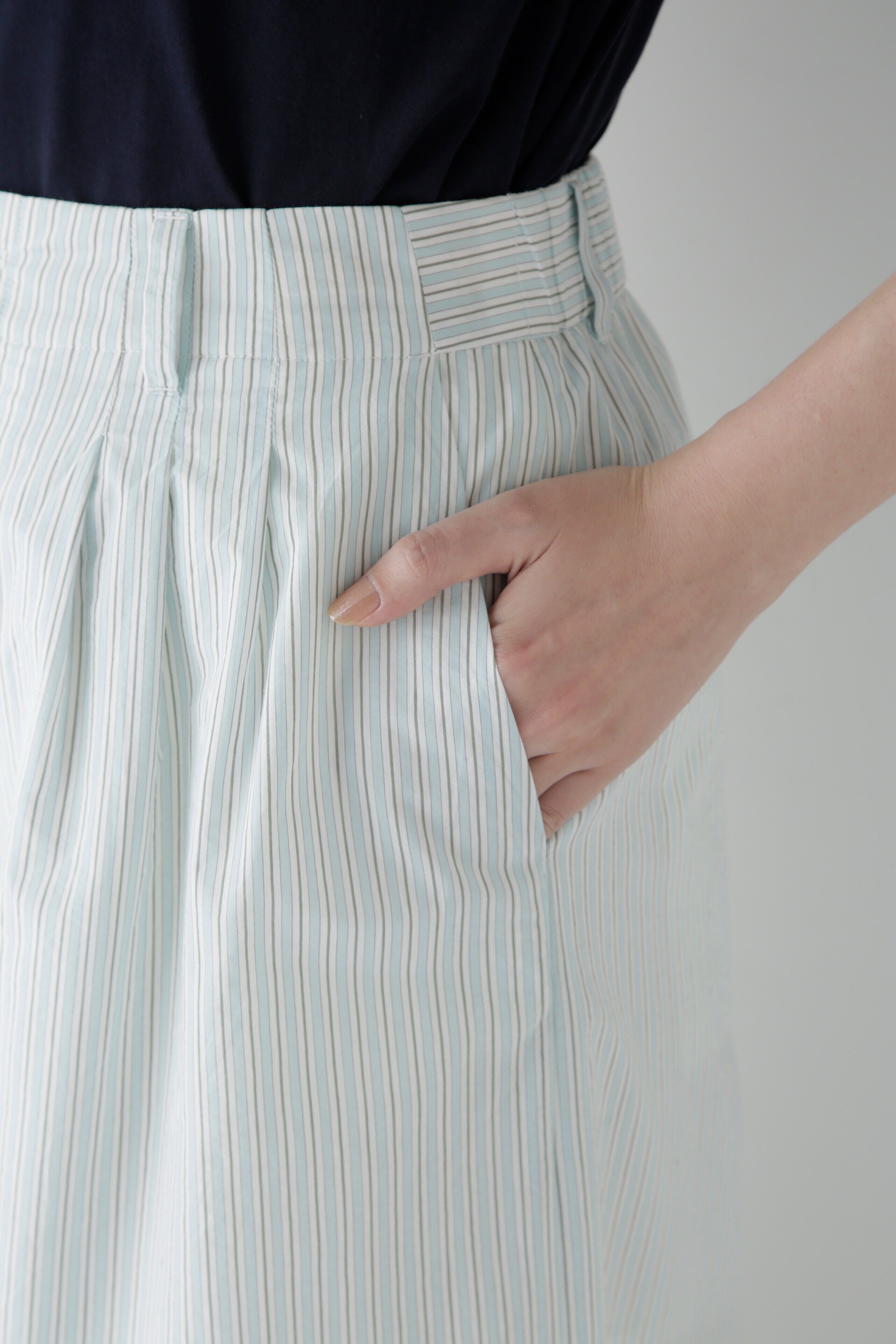  「◆エアリーコットンタックワイドパンツ」|その他|