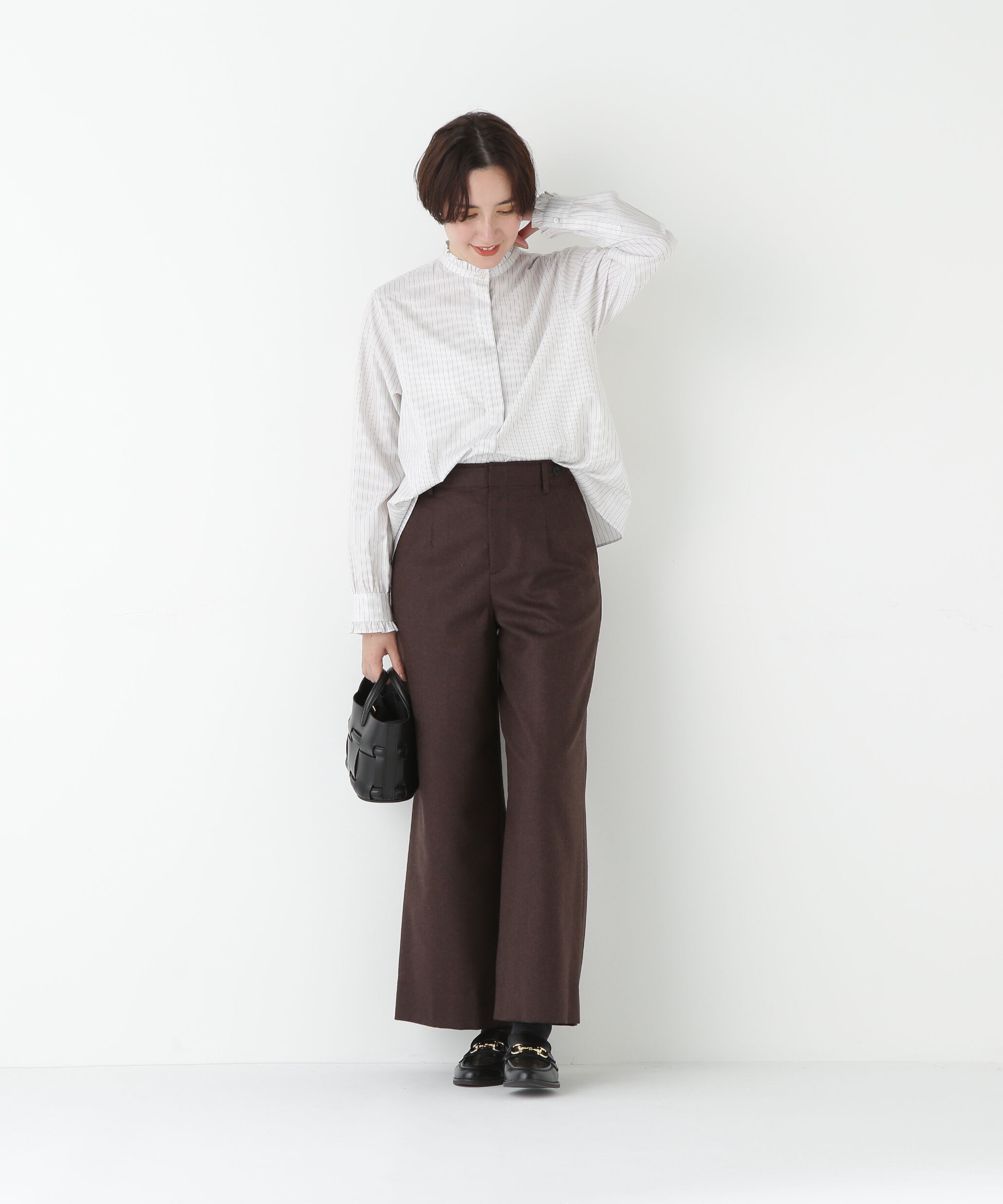  「◆スタンドフリルブラウス」|シャツ・ブラウス|