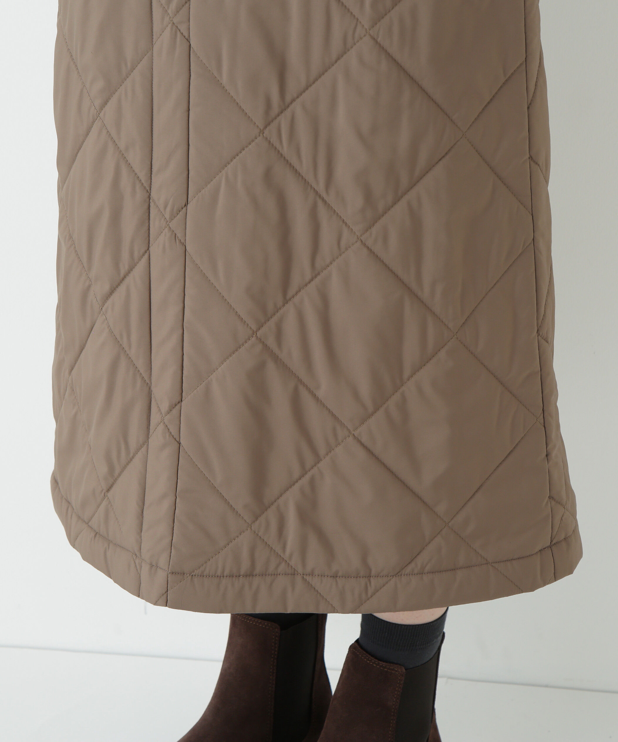  「キルティングベイカーＡラインスカート」|スカート|