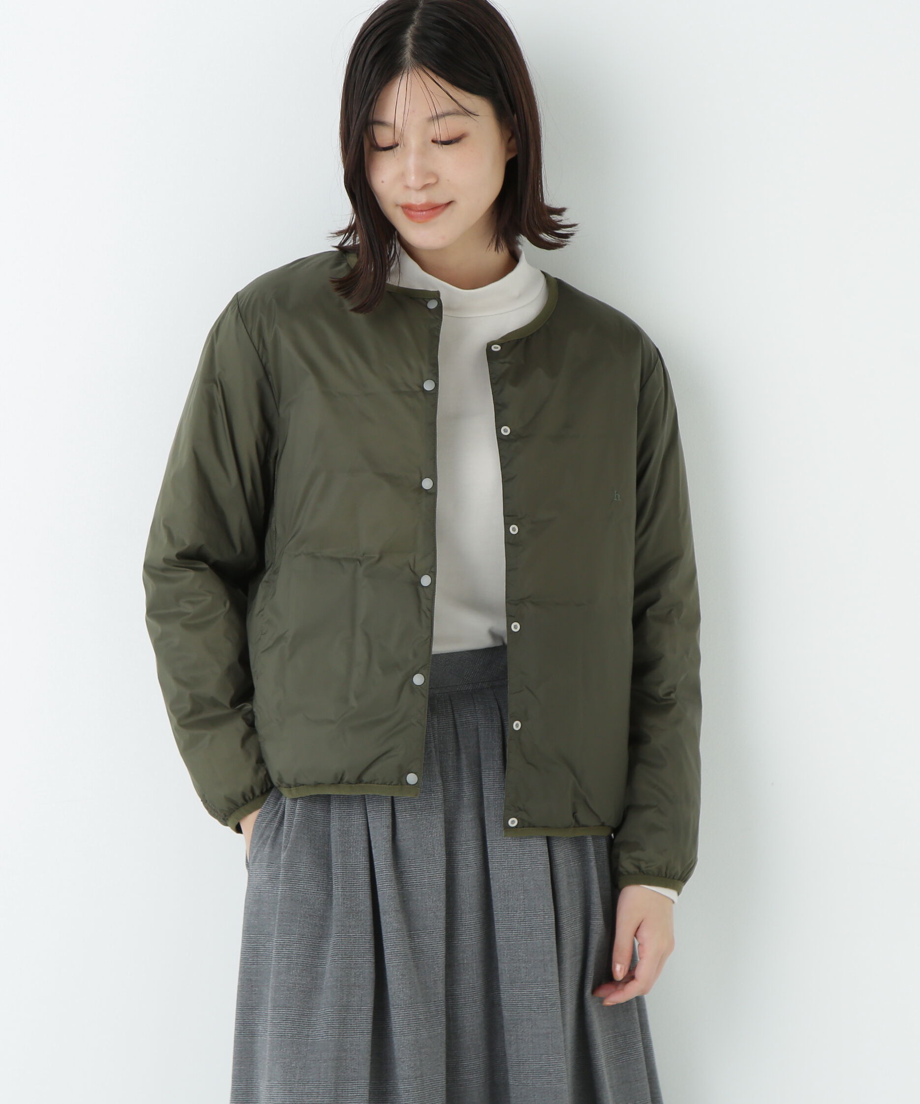  「◆≪ＴＡＩＯＮコラボ≫リバーシブルクルーネックダウンブルゾン」|ブルゾン・スタジャン|