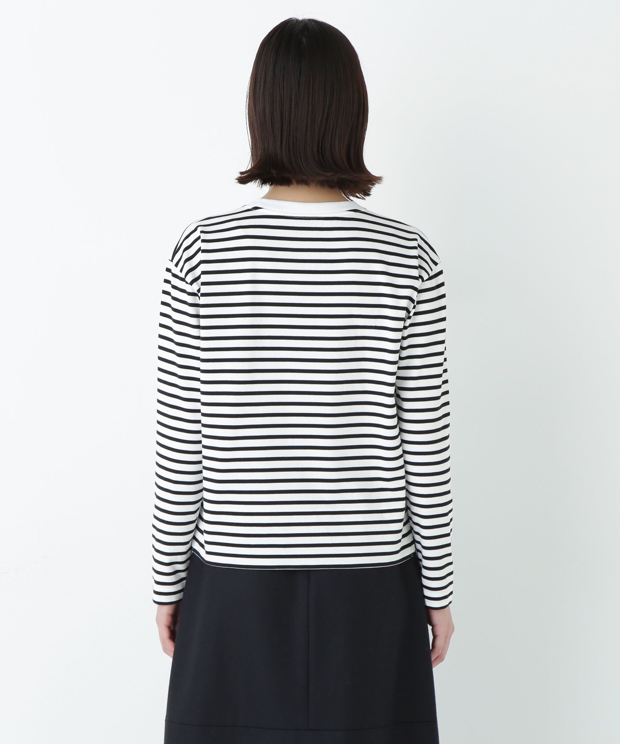  「ボーダーロングスリーブＴシャツ」|Tシャツ・カットソー|