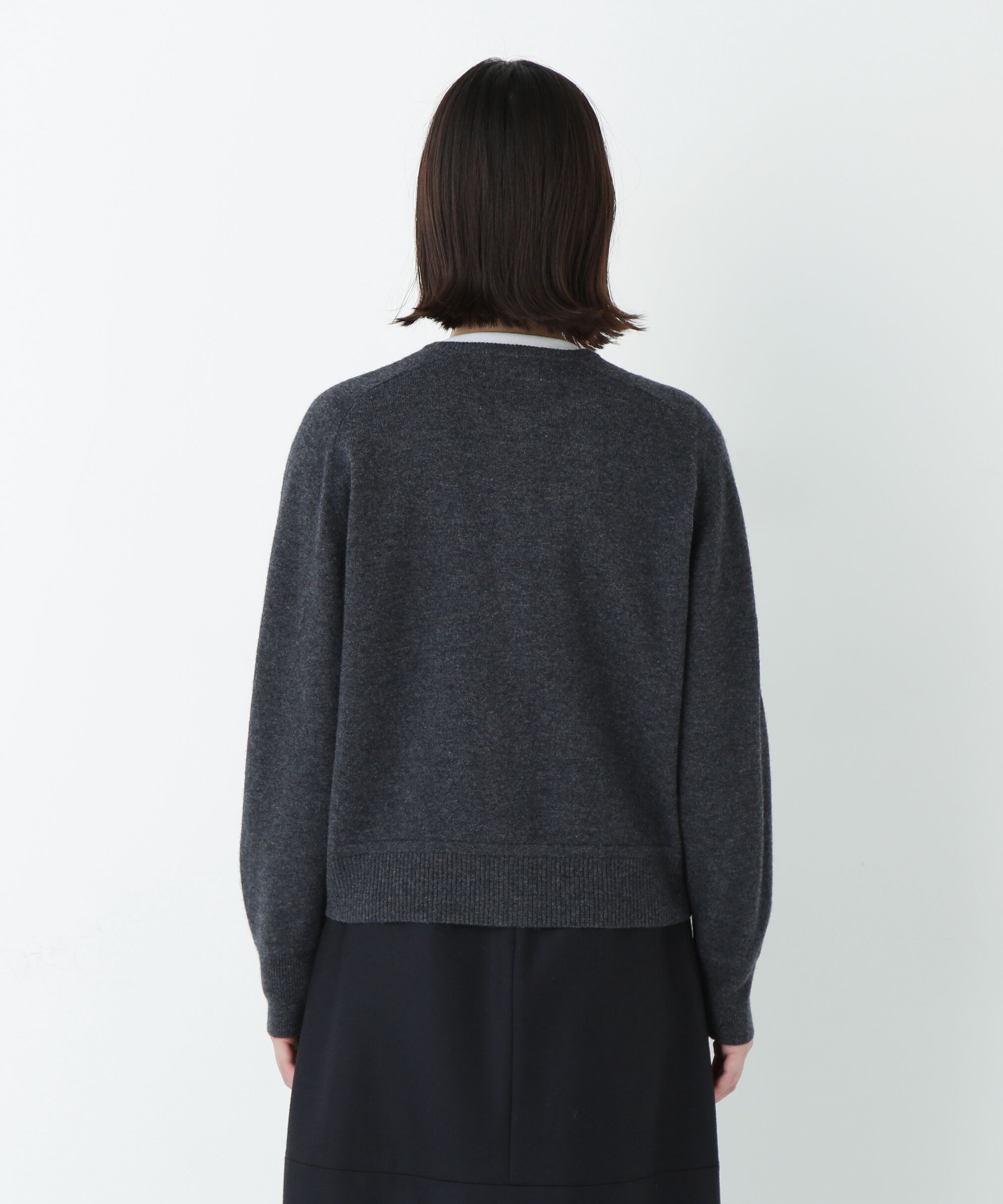  「≪洗える≫ウォッシャブルウールクルーネックカーディガン」|ニット・セーター|