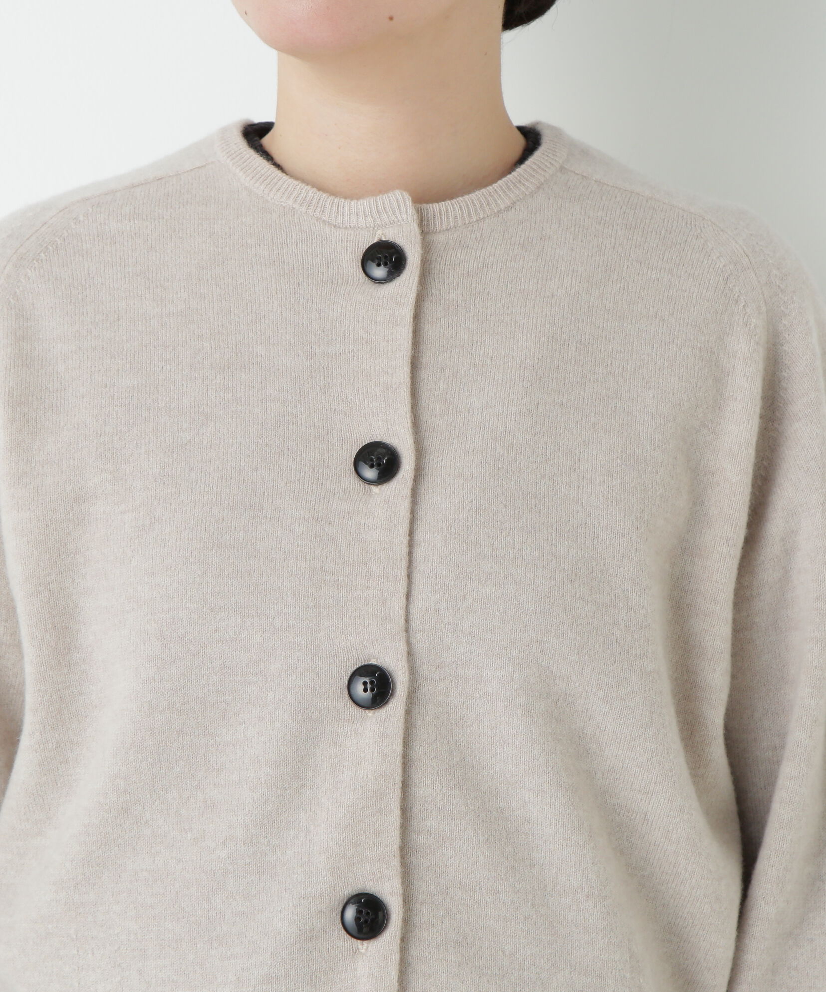  「≪洗える≫ウォッシャブルウールクルーネックカーディガン」|ニット・セーター|