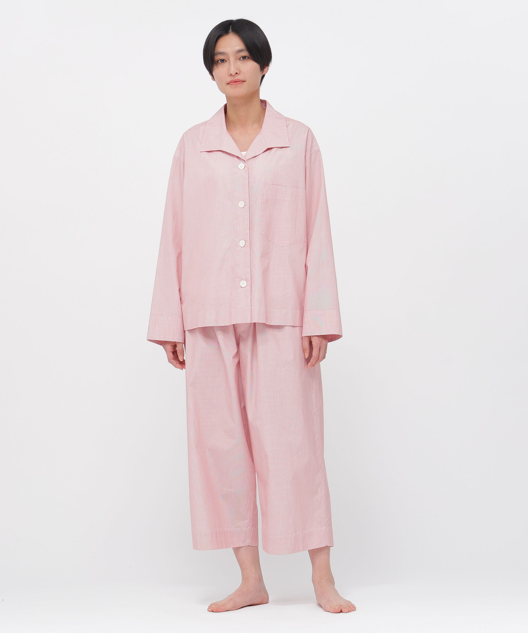 MARGARET HOWELL HOUSEHOLDGOODS「HAIRLINE STRIPE COTTON SHIRT」|シャツ・ブラウス|