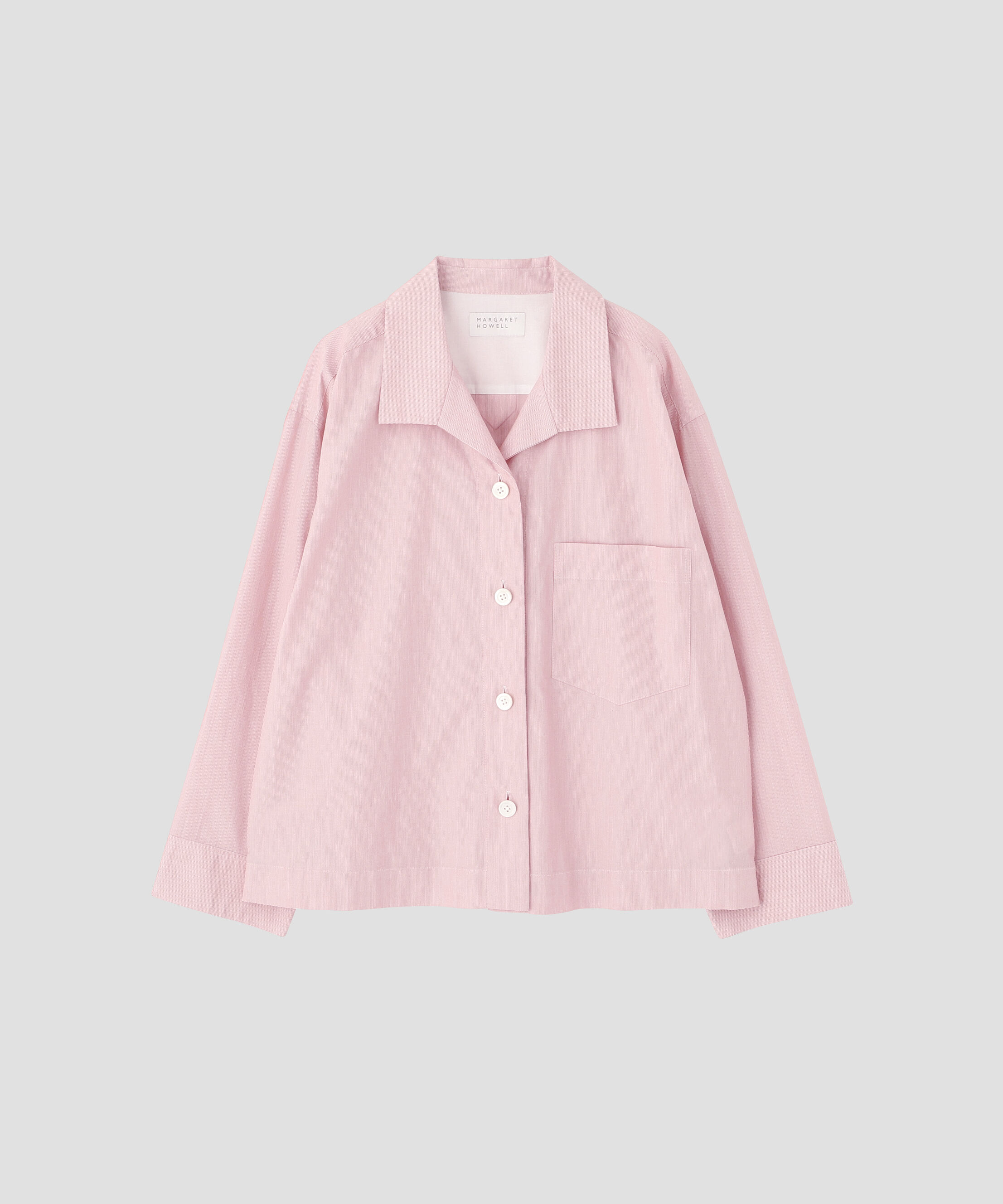 MARGARET HOWELL HOUSEHOLDGOODS「HAIRLINE STRIPE COTTON SHIRT」|シャツ・ブラウス|