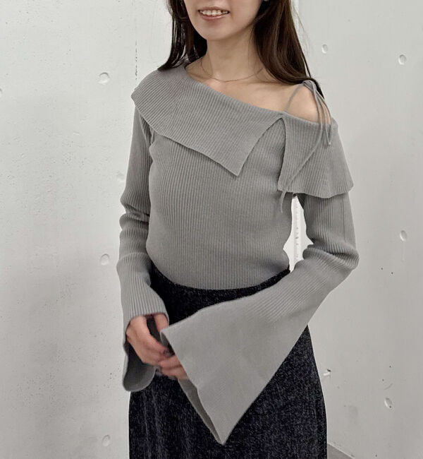 archives「ミニフェザーワンショルニットプルオーバー」|ニット・セーター|