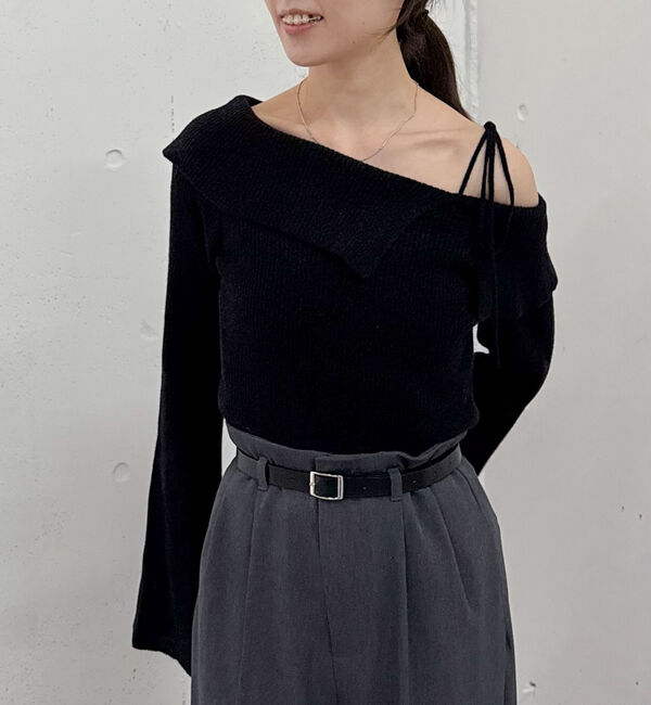 archives「ミニフェザーワンショルニットプルオーバー」|ニット・セーター|