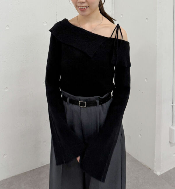 archives「ミニフェザーワンショルニットプルオーバー」|ニット・セーター|