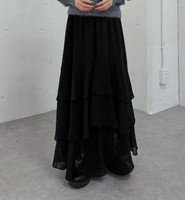 archives「ドットアソートフリルティアードスカート」|スカート|