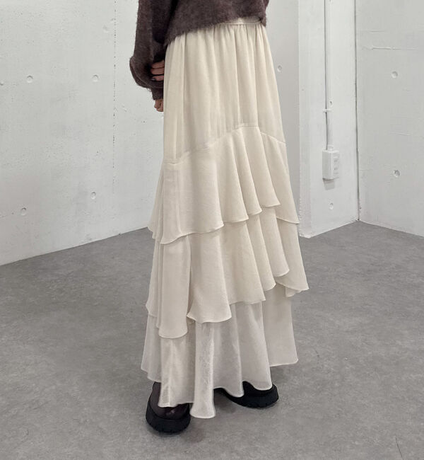 archives「ドットアソートフリルティアードスカート」|スカート|