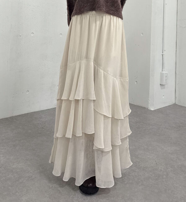 archives「ドットアソートフリルティアードスカート」|スカート|