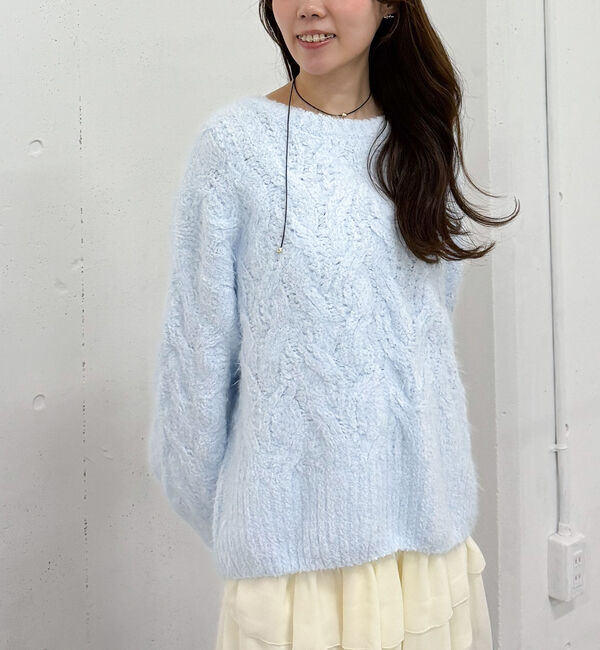 archives「フェザーモールケーブルニットプルオーバー」|ニット・セーター|