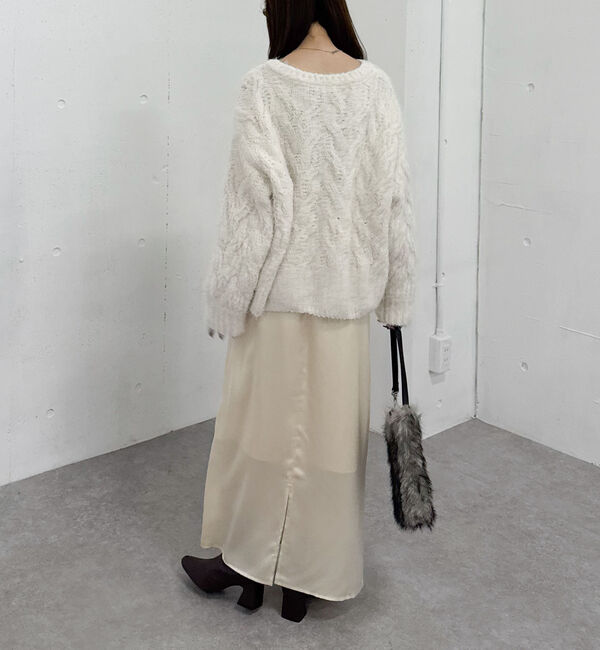 archives「フェザーモールケーブルニットプルオーバー」|ニット・セーター|