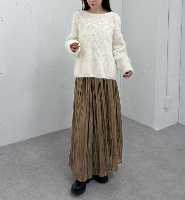 archives「フェザーモールケーブルニットプルオーバー」|ニット・セーター|