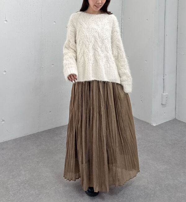 archives「フェザーモールケーブルニットプルオーバー」|ニット・セーター|