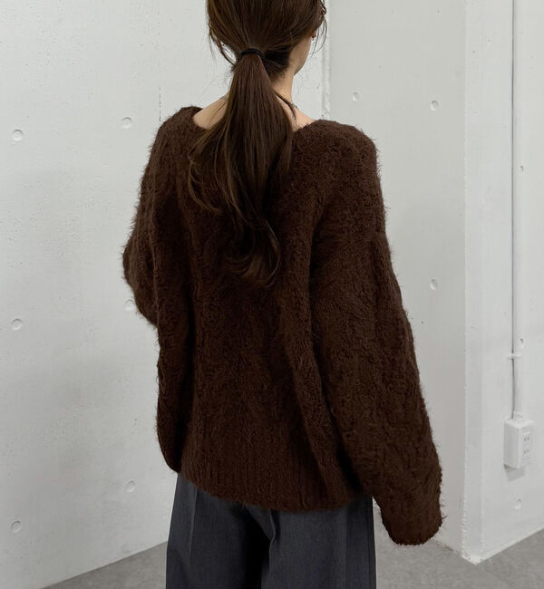 archives「フェザーモールケーブルニットプルオーバー」|ニット・セーター|