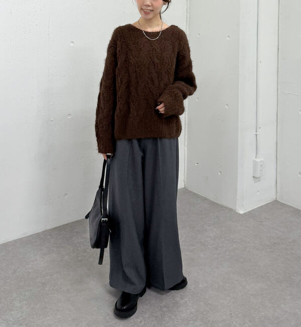 archives「フェザーモールケーブルニットプルオーバー」|ニット・セーター|