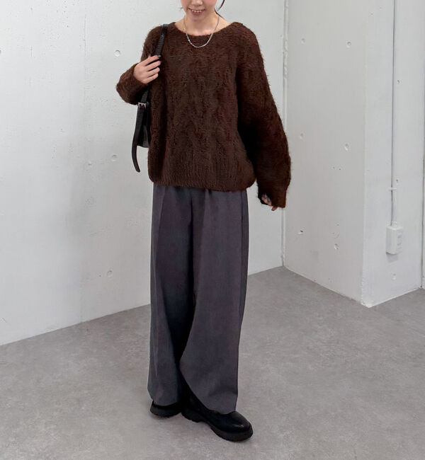 archives「フェザーモールケーブルニットプルオーバー」|ニット・セーター|