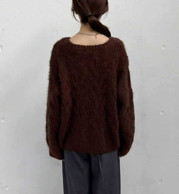 archives「フェザーモールケーブルニットプルオーバー」|ニット・セーター|