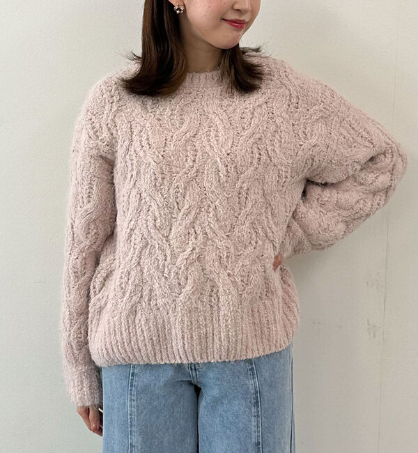 archives「フェザーモールケーブルニットプルオーバー」|ニット・セーター|