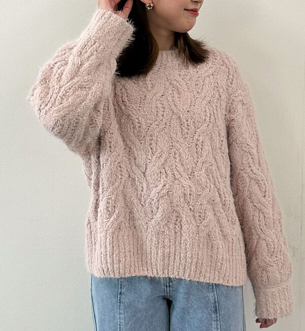 archives「フェザーモールケーブルニットプルオーバー」|ニット・セーター|