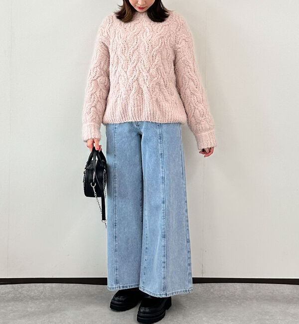 archives「フェザーモールケーブルニットプルオーバー」|ニット・セーター|