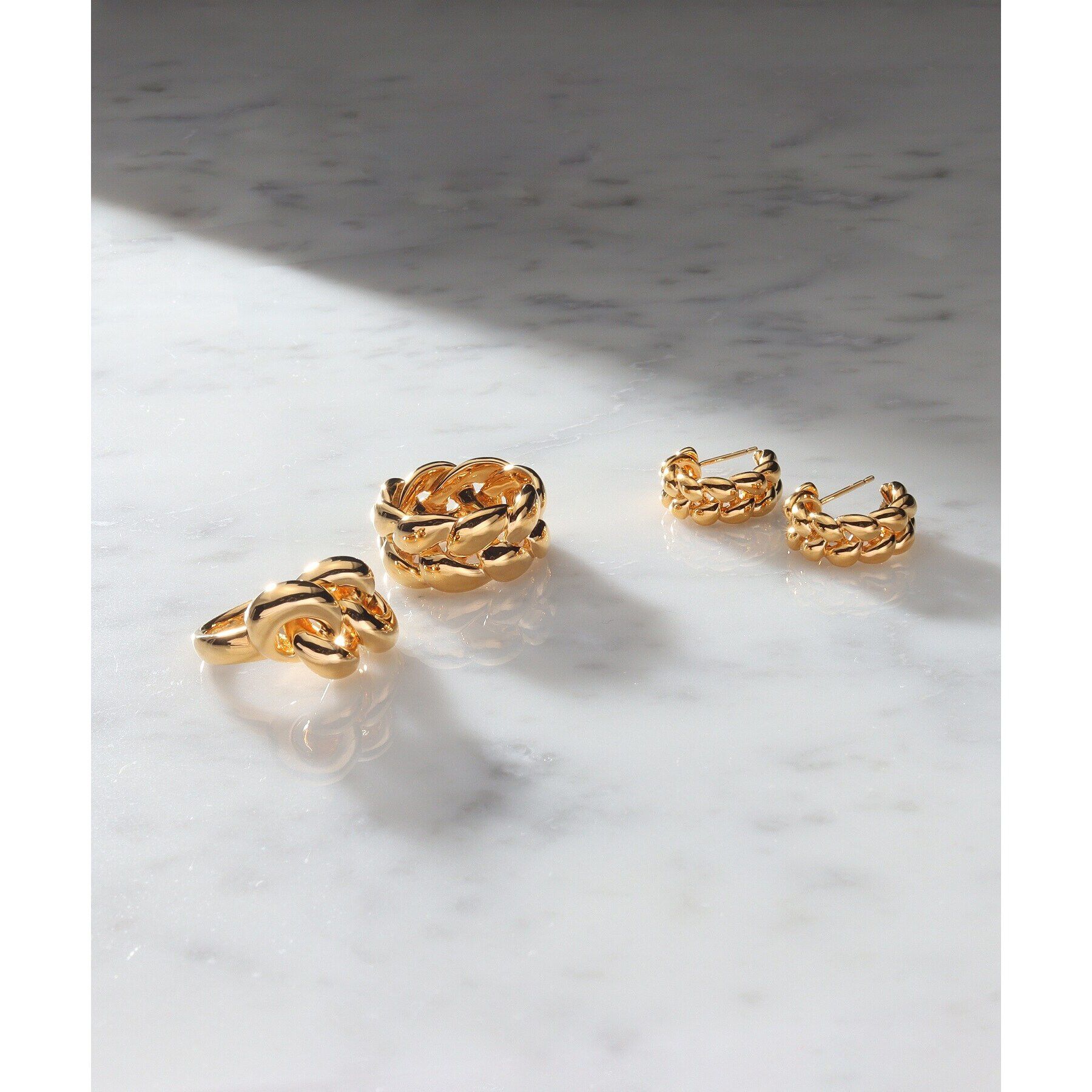 COCOSHNIK ONKITSCH「シルバー ニッティングモチーフ リング GP」|リング|