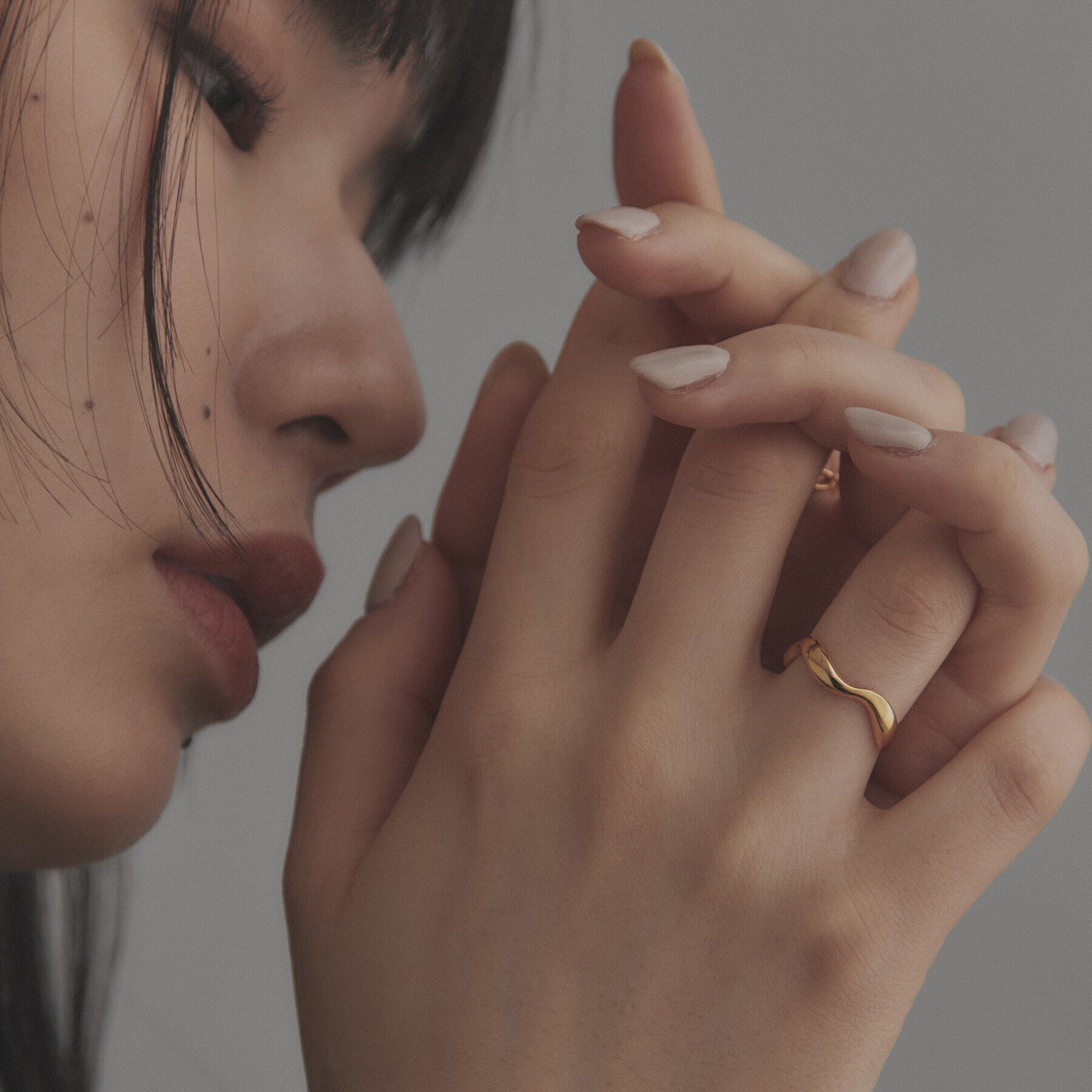 COCOSHNIK ONKITSCH「シルバー ニュアンスリング ウェーブ GP」|リング|