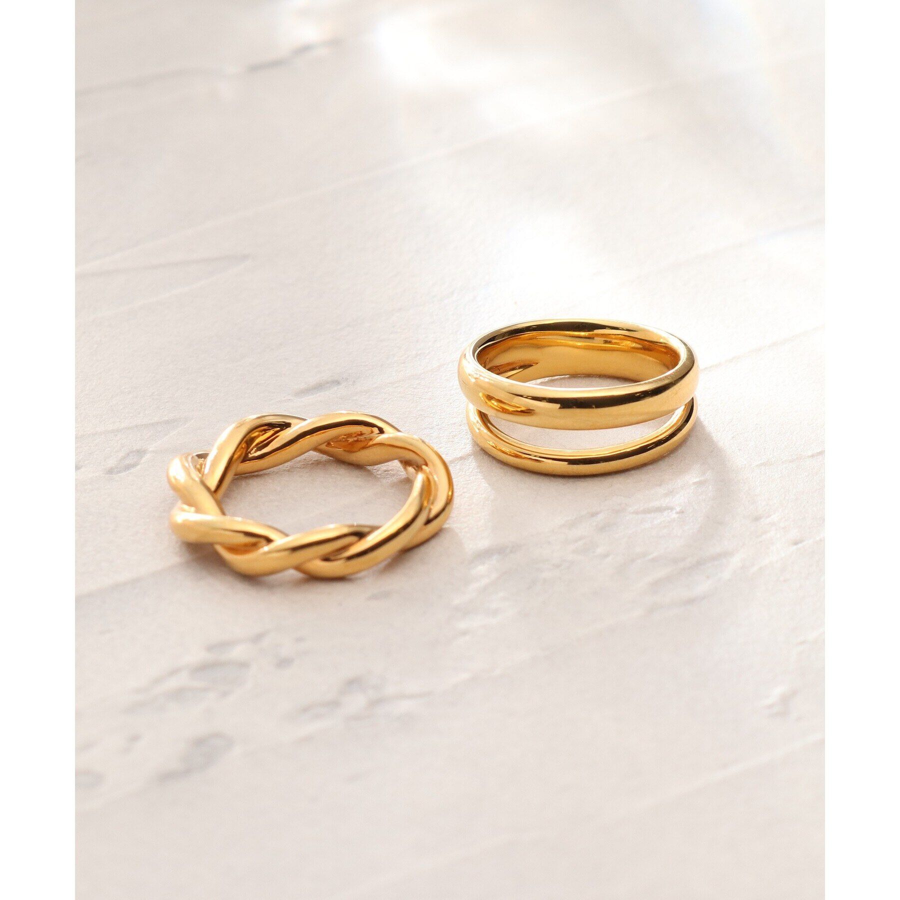 COCOSHNIK ONKITSCH「シルバー ラインリング ツイスト GP」|リング|