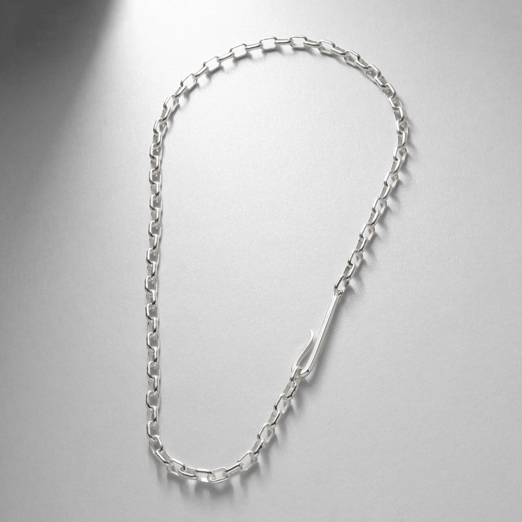 COCOSHNIK ONKITSCH「シルバー ドームチェーン フックネックレス」|ネックレス|