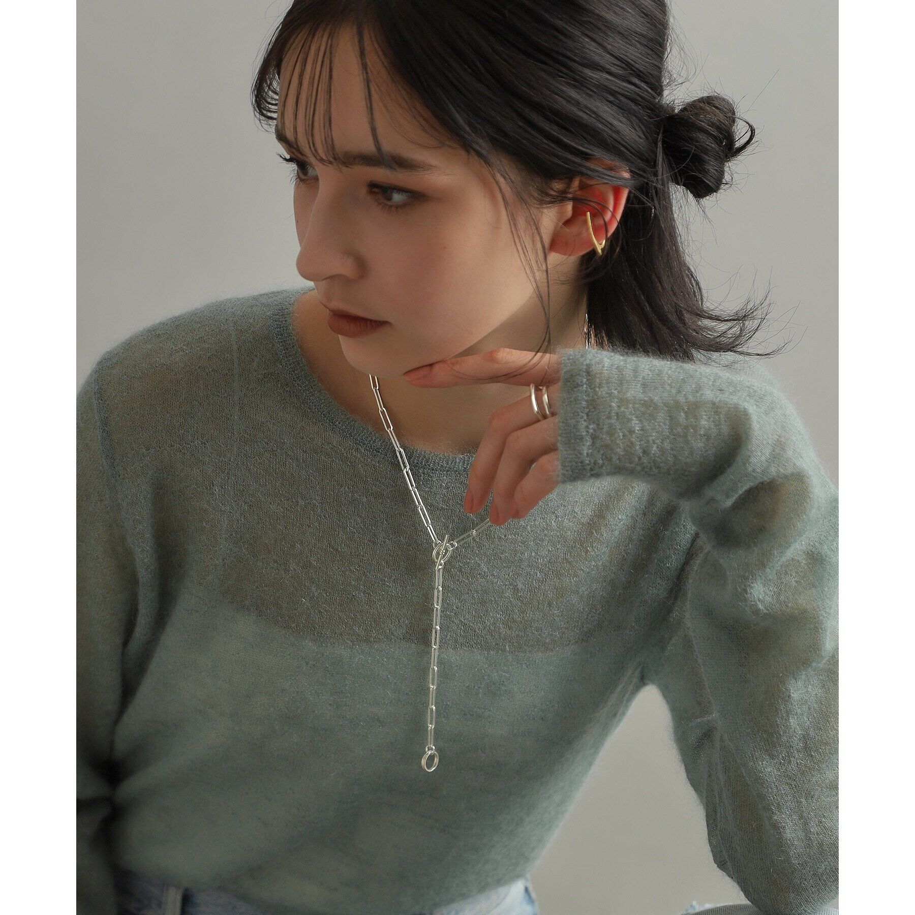 COCOSHNIK ONKITSCH「シルバー フロートリング スクエア」|リング|