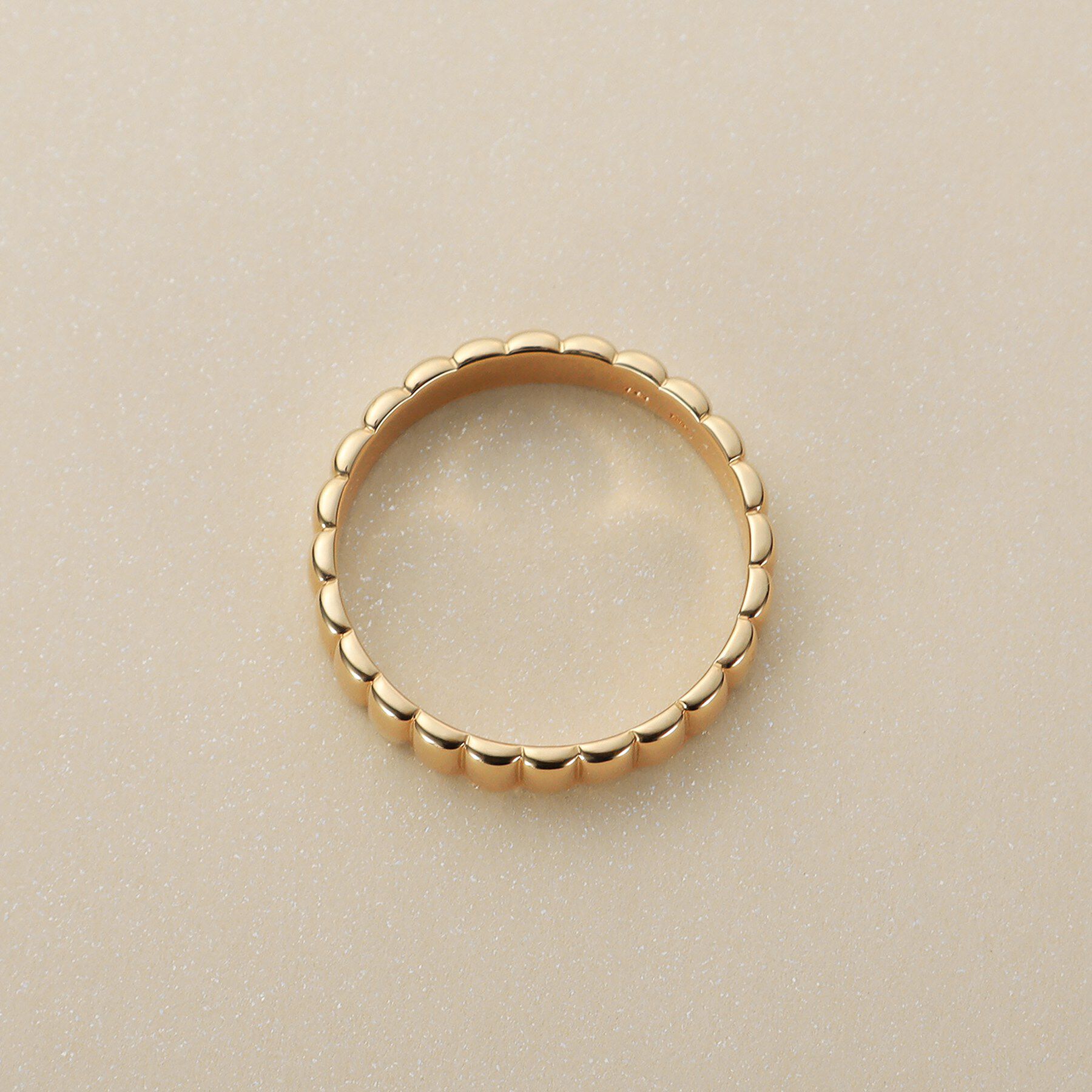 COCOSHNIK「K10リブド リング」|リング|