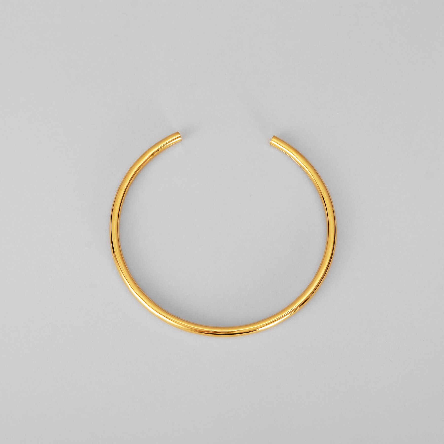 COCOSHNIK ONKITSCH「シルバー ホロウフレキシブルチョーカーL GP」|ネックレス|