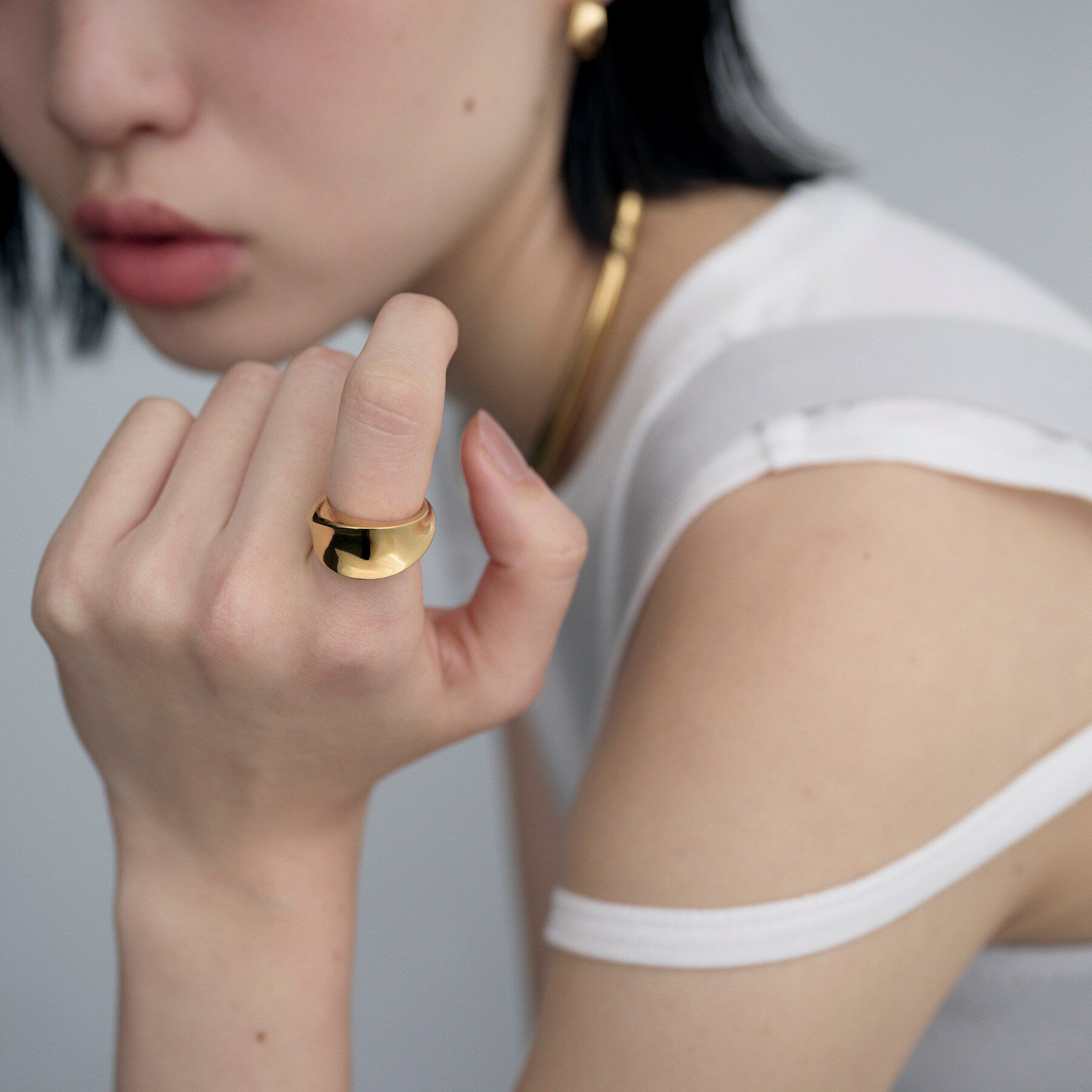 COCOSHNIK ONKITSCH「シルバー フローツイストリング GP」|リング|