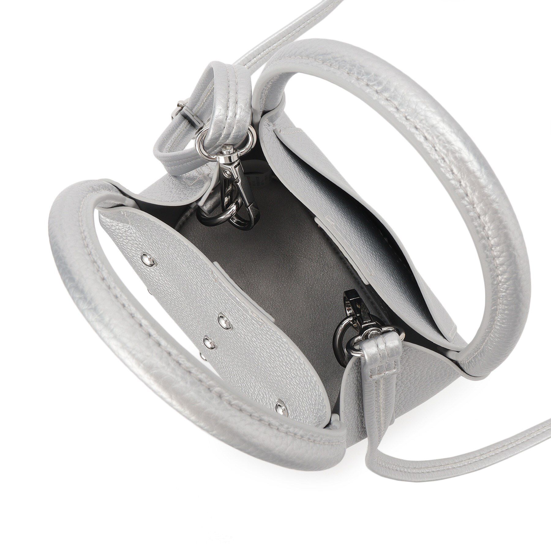 SHOO･LA･RUE「つまみハンドルスタッズミニショルダー」|ショルダー・メッセンジャー|