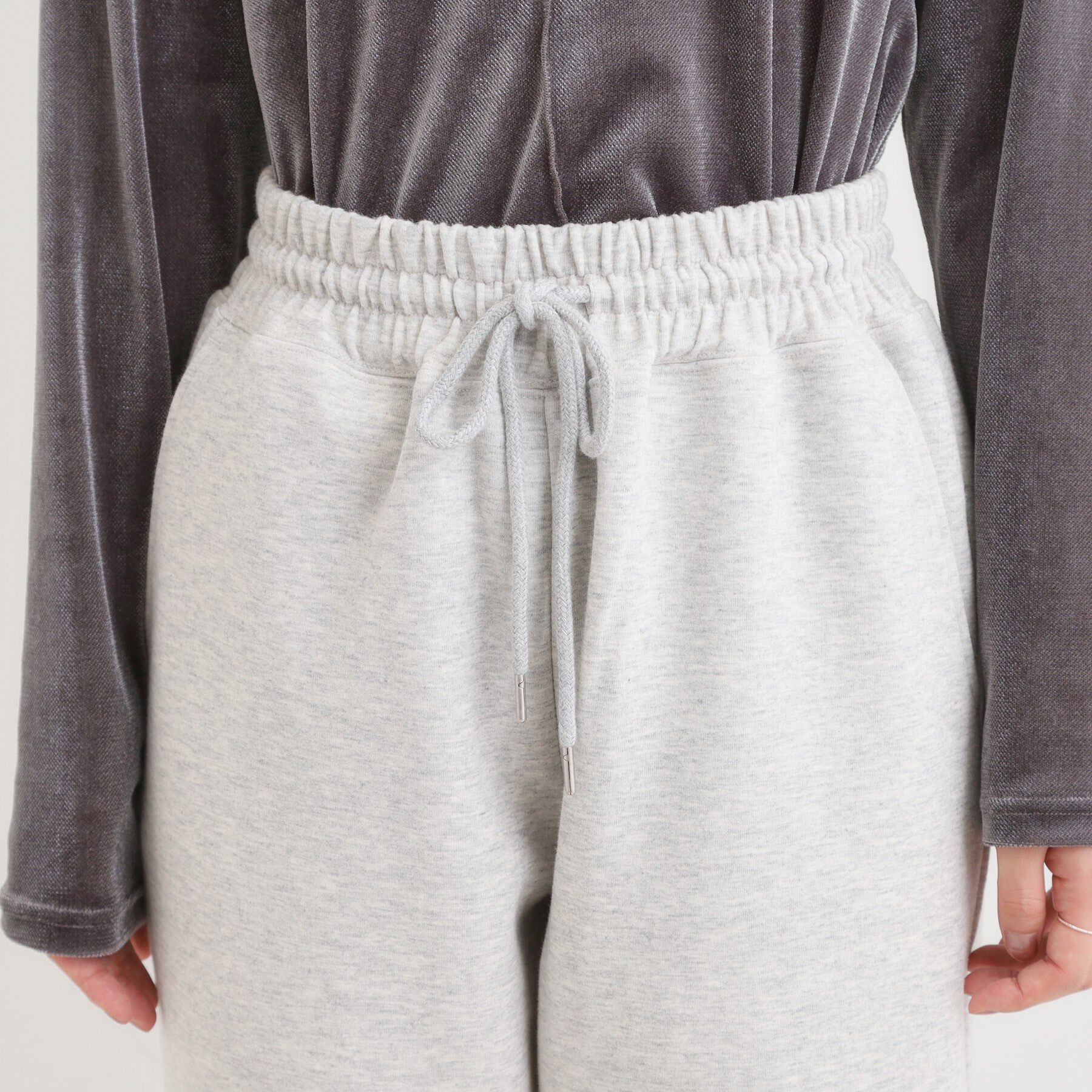 SHOO･LA･RUE「【洗濯機可/S-LL】春まで着られる ダブルフェイス スウェットパンツ」|その他|