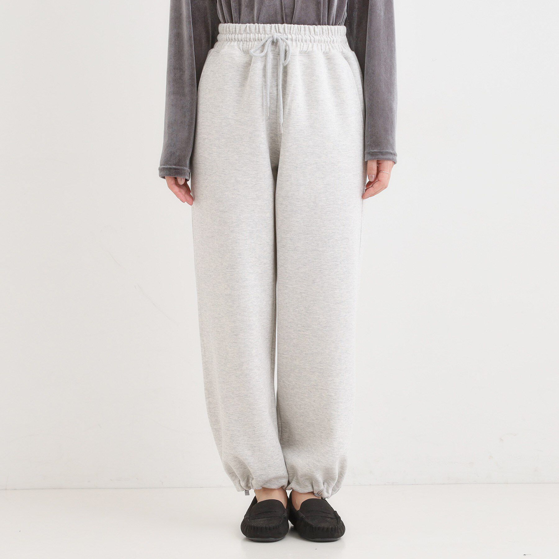 SHOO･LA･RUE「【洗濯機可/S-LL】春まで着られる ダブルフェイス スウェットパンツ」|その他|